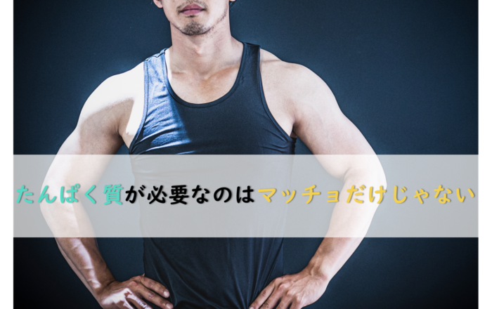 たんぱく質が必要なのはマッチョだけじゃない